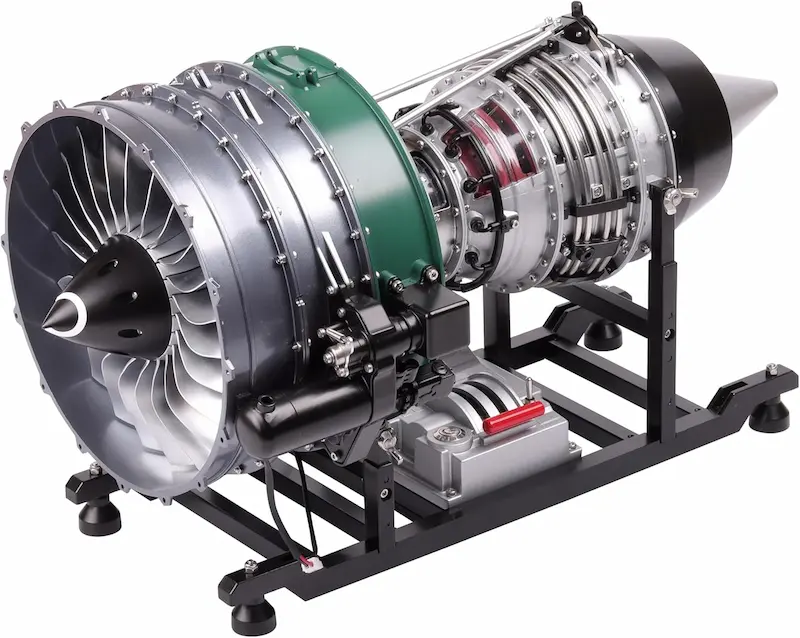 TECHING Jet Engine Model Kit Twin-Spool turbofan